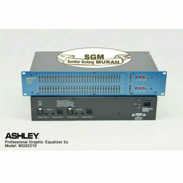 EQUALIZER ASHLEY MQX2310 EQUALISER ASHLEY MQX 2310 ORIGINAL GARANSI RESMI ASHLEY