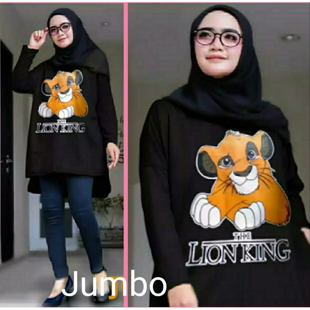f_mode fashion TUNIK JUMBO LION KING - TUNIK WANITA [LD 120CM]