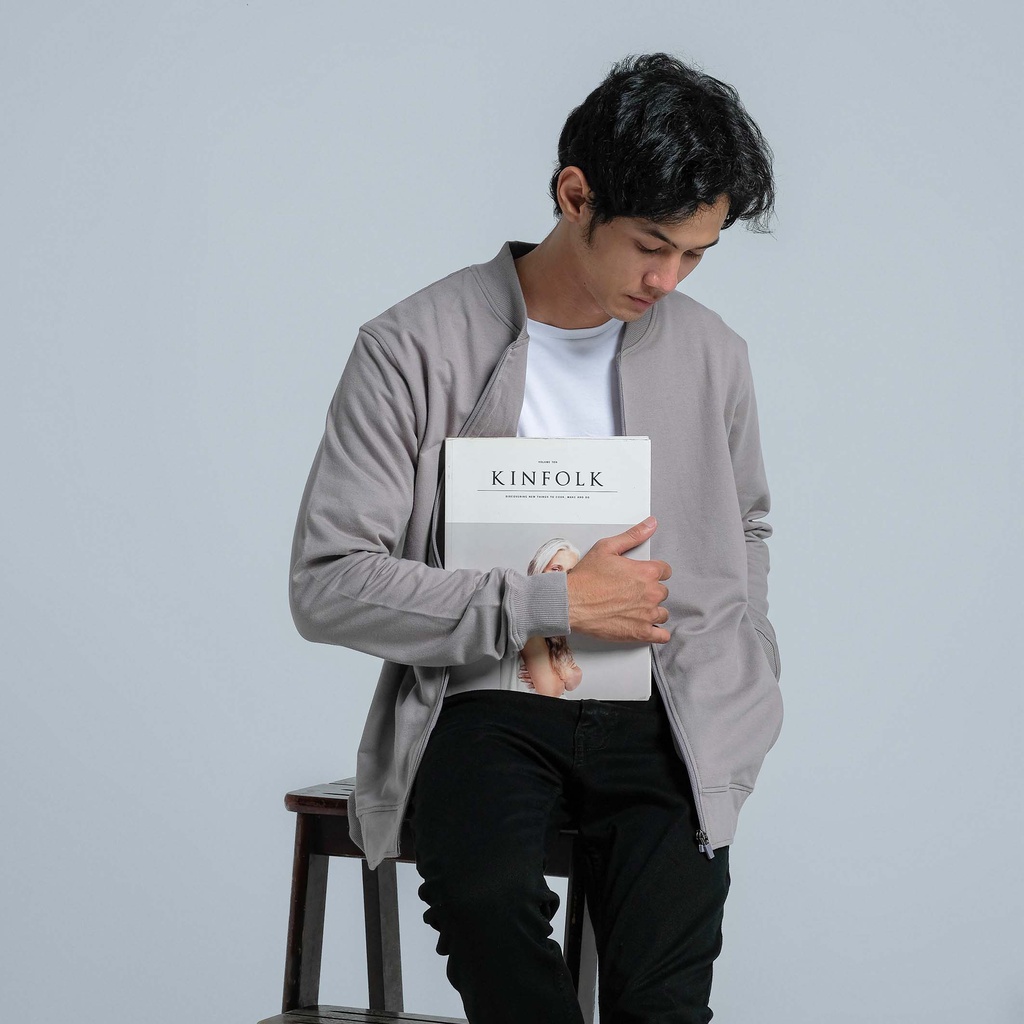 PALING LARIS JB - Jacket Bary Taupe - Jaket Kasual Pria PALING LARIS