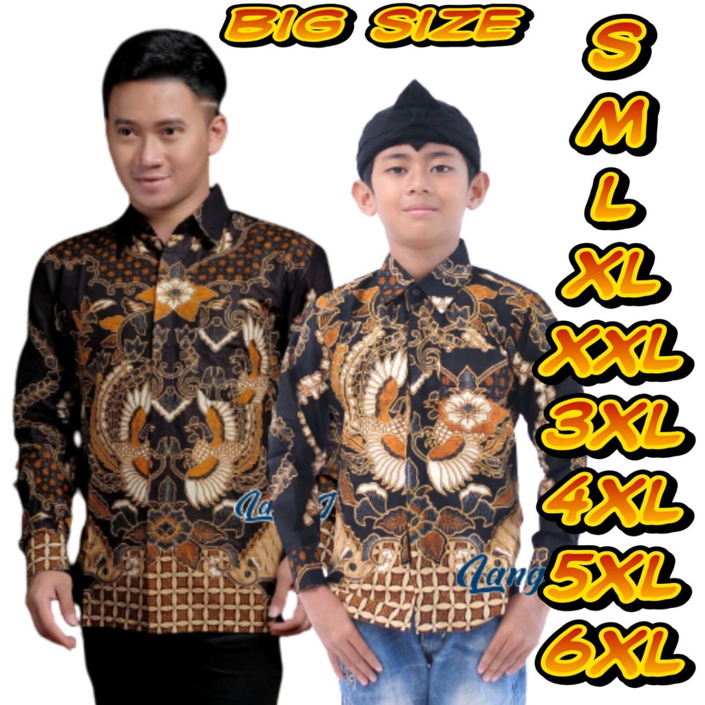 COD KEMEJA BATIK ANAK BAPAK LENGAN PANJANG Batik Couple Ayah Dan Anak Laki Laki Modern