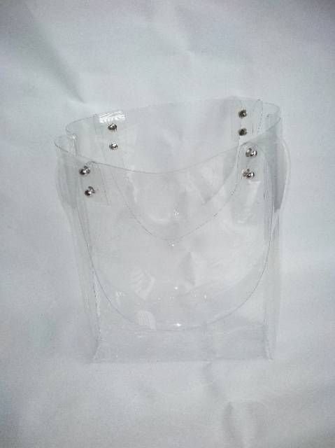 Tote bag  transparent tas transparant  bening tas jinjing