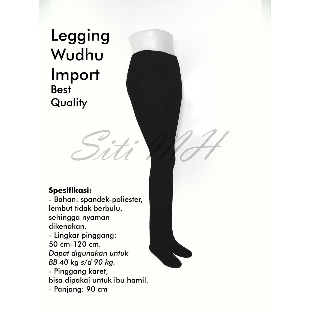 Legging Wudhu Import BEST QUALITY Muat hingga Jumbo