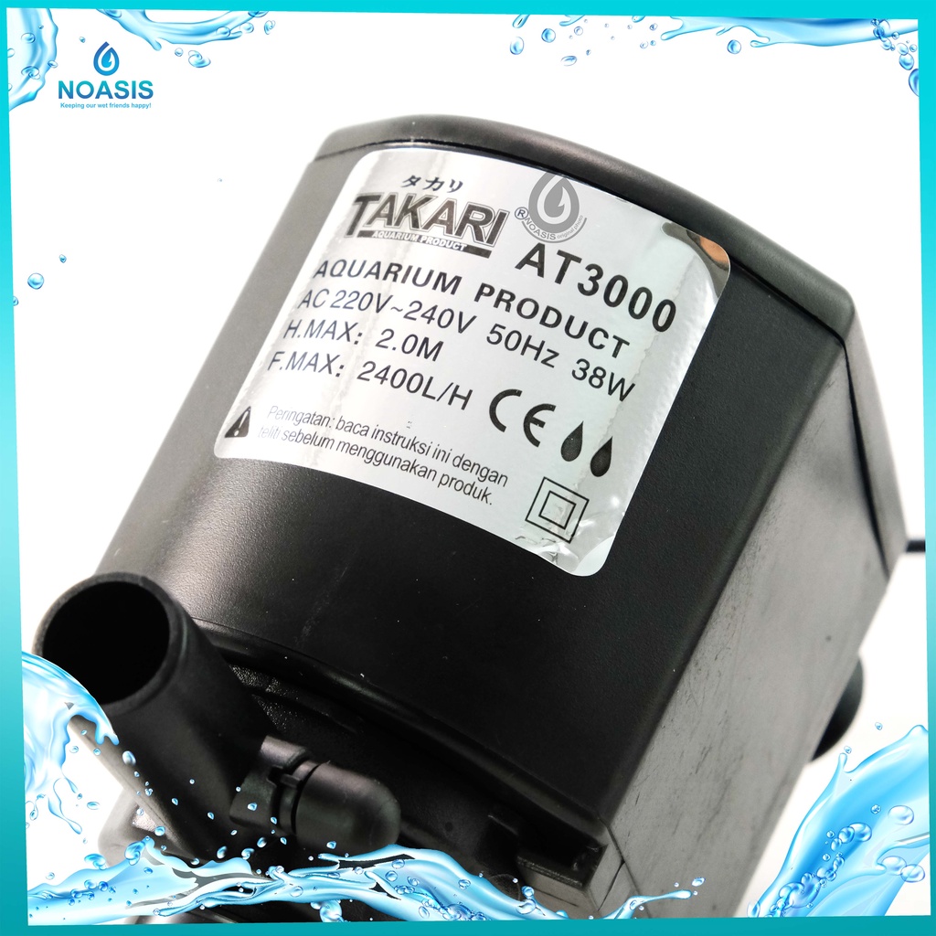 POMPA AIR POWER HEAD AQUARIUM TAKARI AT 3000 SUBMERSIBLE PUMP