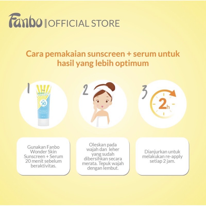 Fanbo Wonder Skin Sunscreen + Serum Spf 50 Pa+++