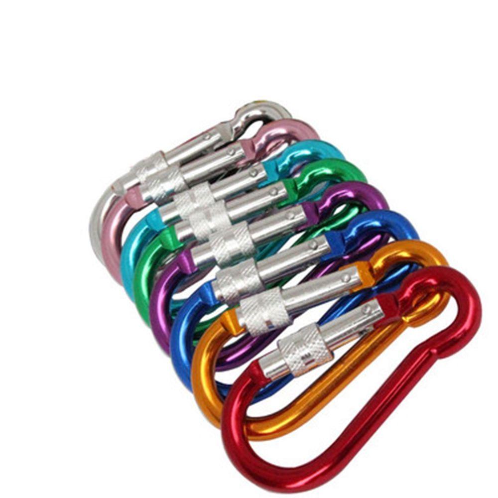 TOP 5/10pcs Tombol Panjat Peralatan Olahraga Luar Ruangan Safety Alloy Carabiner