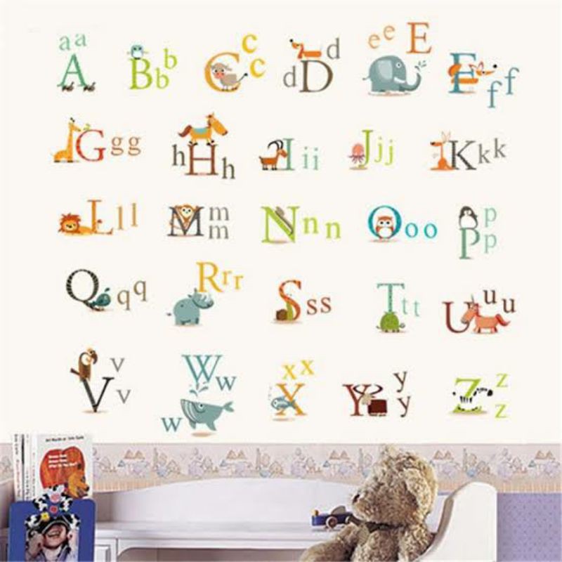 Wallsticker abjad / AY877