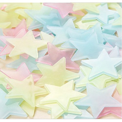Hot Sale/100 Pcs Dinding Glow In The Dark Bintang Stiker Kamar Anak Nursery Room Ceiling Decor