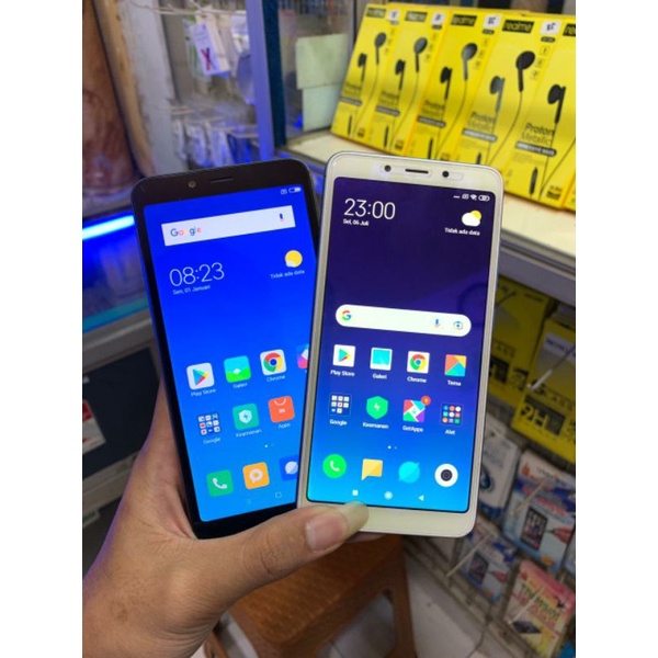 XIAOMI REDMI 6A RAM (2/16) BEKAS MULUS FULLSET BLUE/SILVER