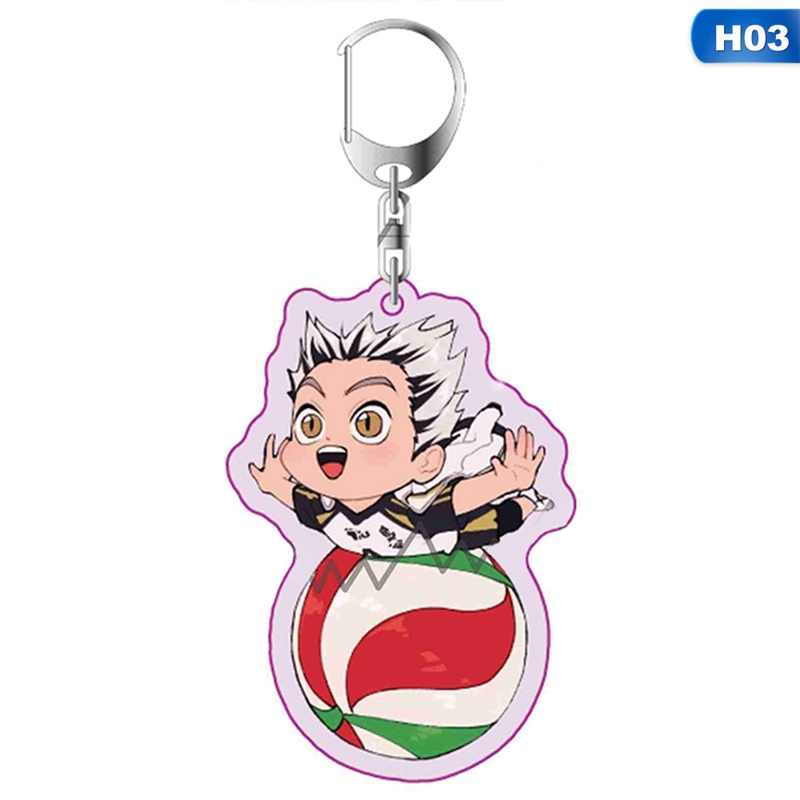 FQ Anime Karasuno High School Doomed Battle Metal Keychain Haikyuu!! Key Chains