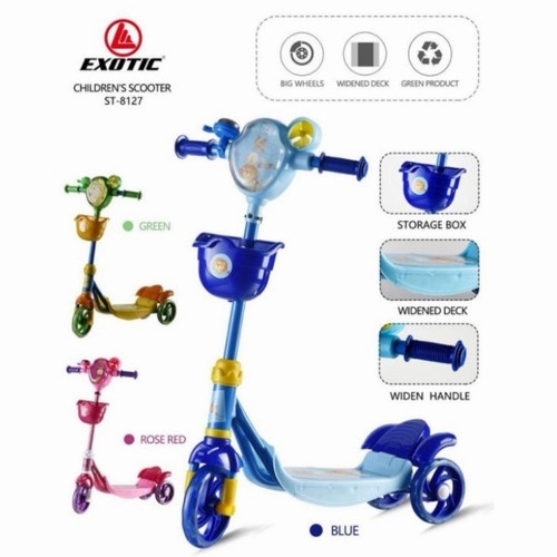 Scooter Exotic ST-8127  Stroller Anak Scooter Anak Roda 2 OTOPED Sepeda Anak Skuter Anak