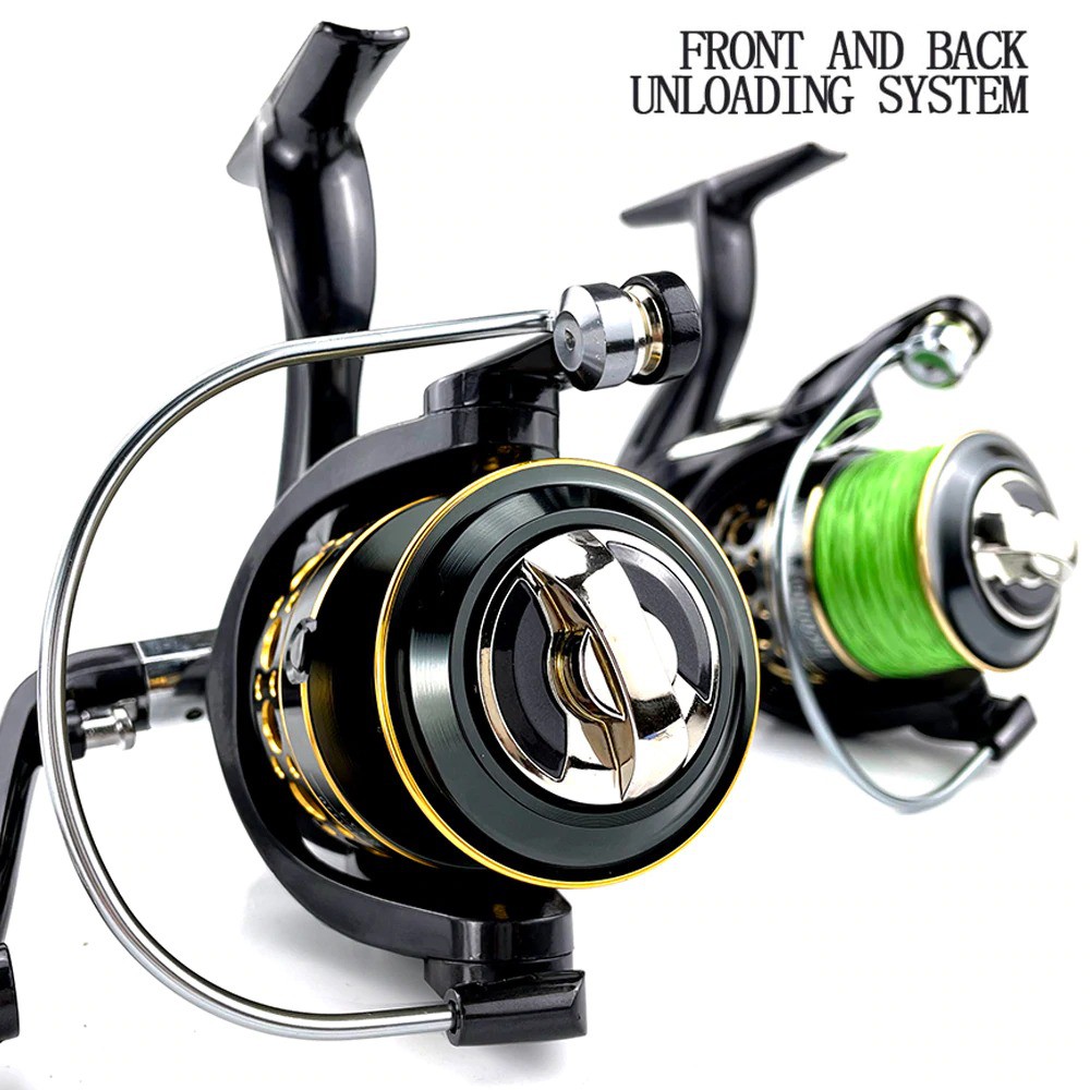 [ COD ] - Reel Pancing Gold Sharking BK4000 Spinning Fishing 5.2:1 Ball Bearing 13 Reel Pancing Murah Kuat Power Handle/ Reel Pancing Laut Tarikan Pancing Metal/ Gulungan Pancing Ikan