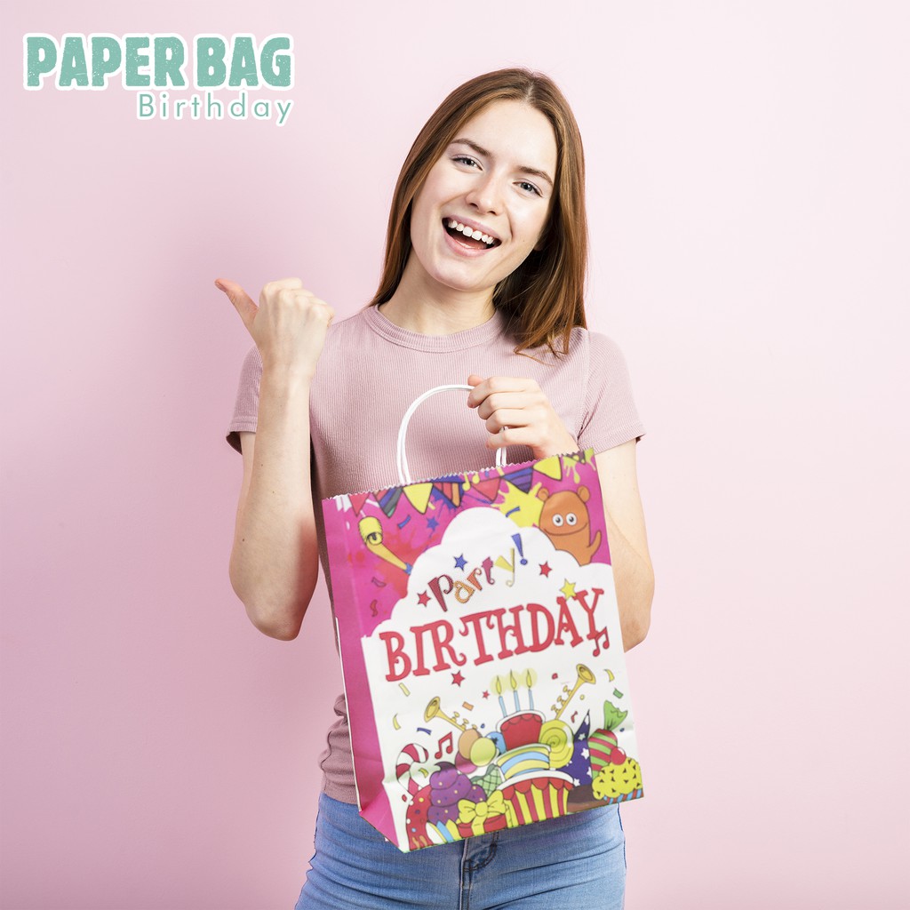 TERLARIS Tas Ulang Tahun / Paper Bag / Goody Bag / Tas Ulang Tahun-1