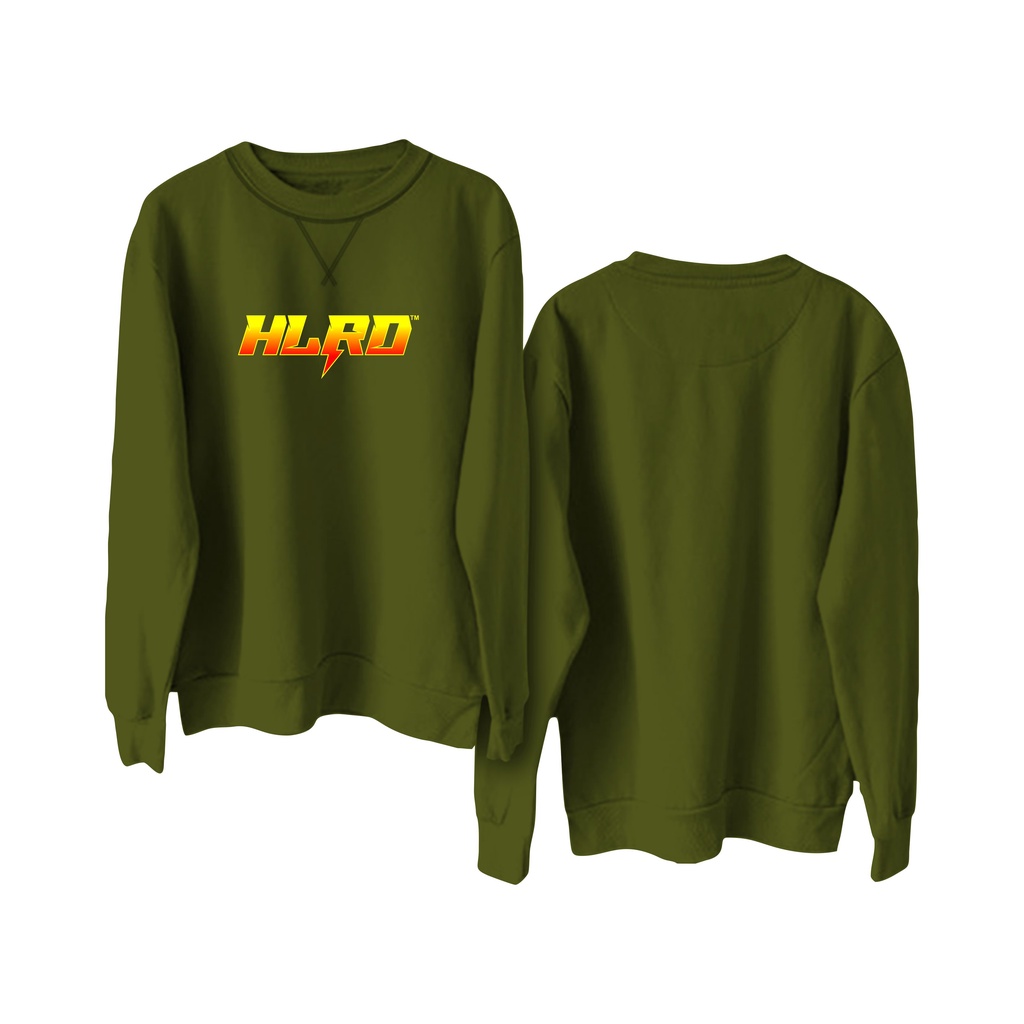 Holyrider Sweter Basic Print Gradasi HLRD || Crewneck sweatshirt sablon DTF  size M - XXL ( Pria &amp; Wanita )