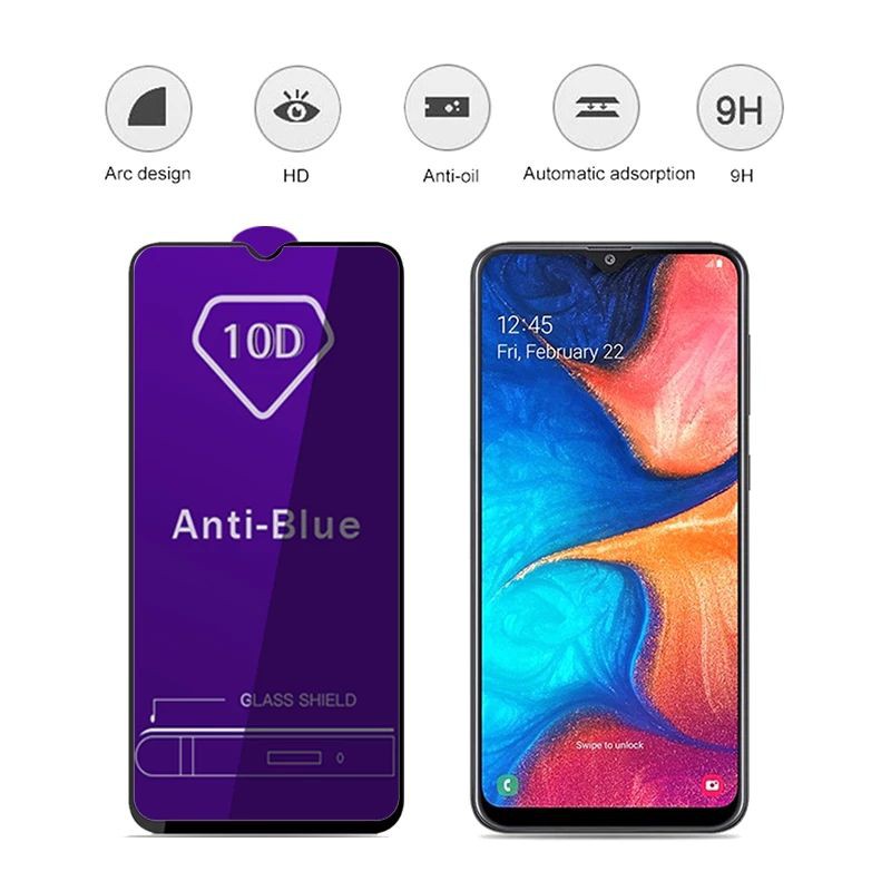 2in1- Tempered Glass Anti Blue Light Samsung A20 A30 A30s - Tg Anti Radiasi Ray Samsung A20.A30.A30s