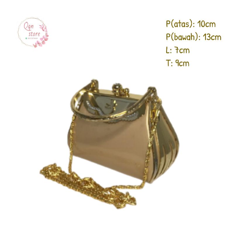Mini Vintage Handbag / Slingbag Lorica by Elizabeth (Gold) [PRELOVED]
