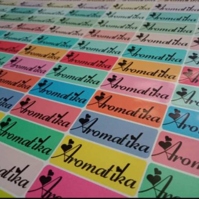 

Cetak Label Nama/Stiker Vinil/Transparan Anti Air dan Laminating (Custom)