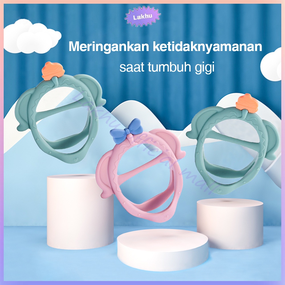 Lakhu teether bayi gelang bpa free gelang gigitan bayi teether bayi silikon