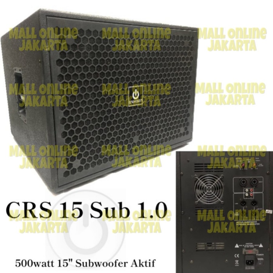 Subwoofer aktif 15 inch crimson crs15 Sub woofer 500 wat crs 15 aktive