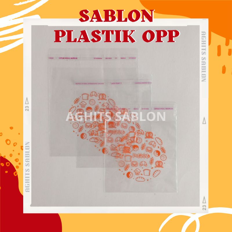 Sablon Plastik OPP Lem | Plastik Kue