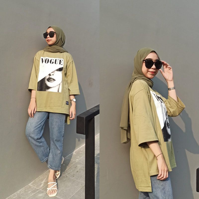 kaos oversize combed vogue