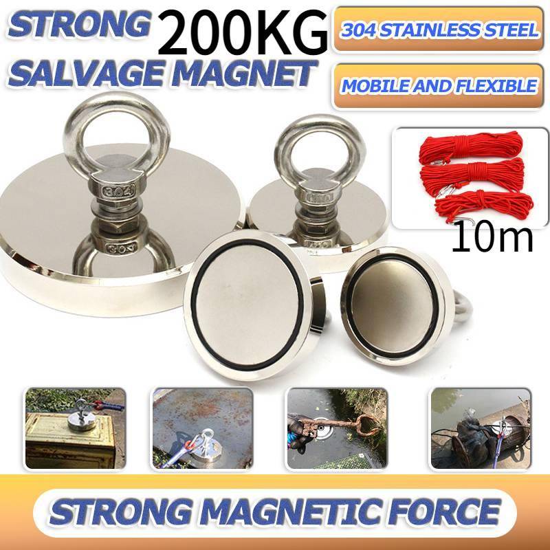 Magnet Dua Sisi   Tali Penyelamat  Strong Neodymium Magnet Super Kuat Angkat Beban