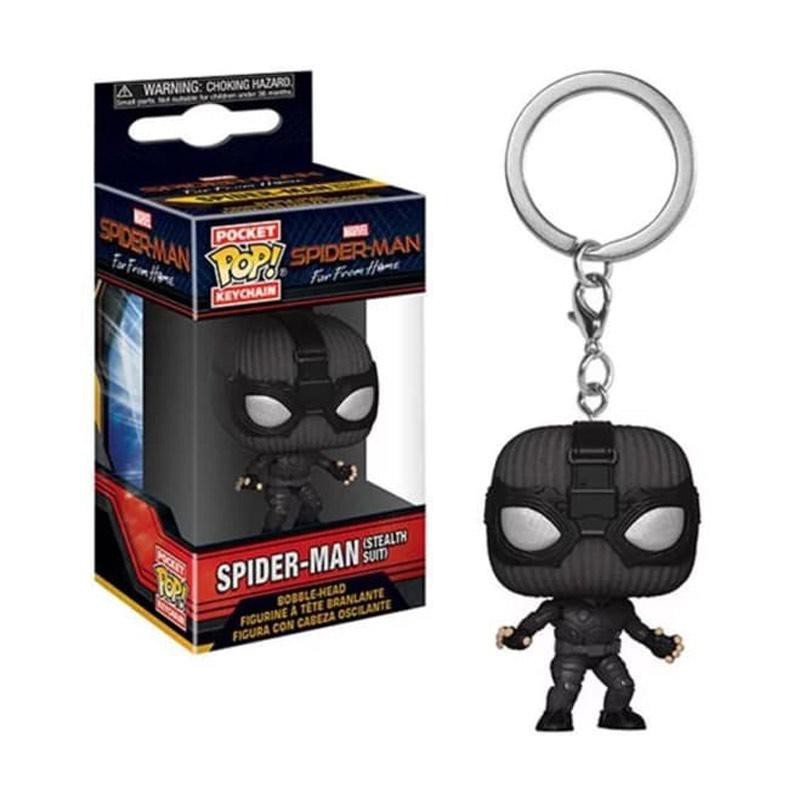 Funko Pop Keychain : Spiderman Stealth Suit