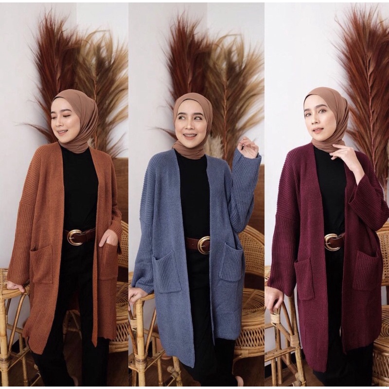 [PREMIUM] LONG CARDIGAN BAE BY SYSLABEL - KNIT CARDI PREMIUM A5