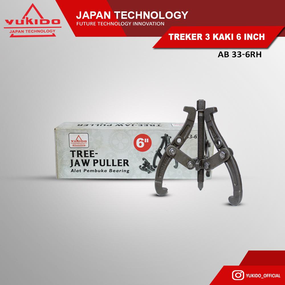 KUALITAS TERJAMIN KAK !! YUKIDO Treker 3 Kaki 3 4 6 Inch - Gear Puller 3 Jaw Tracker | TREKER - TRAKER - ALAT MELEPAS BEARING - ALAT MELEPAS LAHER - ALAT MELEPAS LAHAR