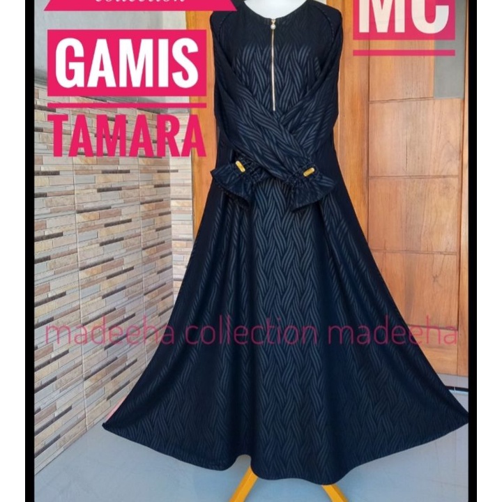 gamis abaya model terbaru sangat nyaman dipakai dan elegan motif embos jet black
