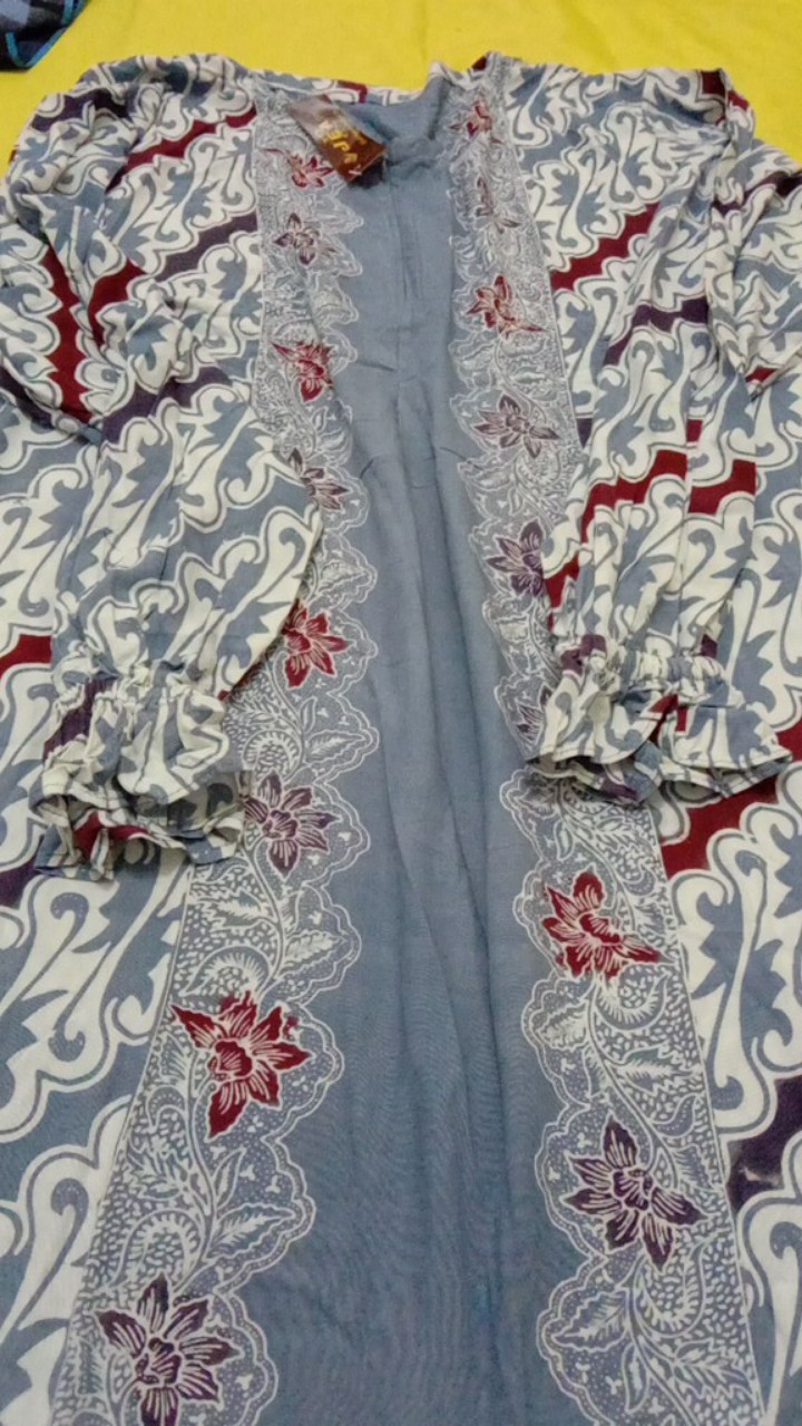 Longdress Karet Jumbo Gamis Premium Big Size Dlorong Parang Colet Busui Batik Cap Pekalongan