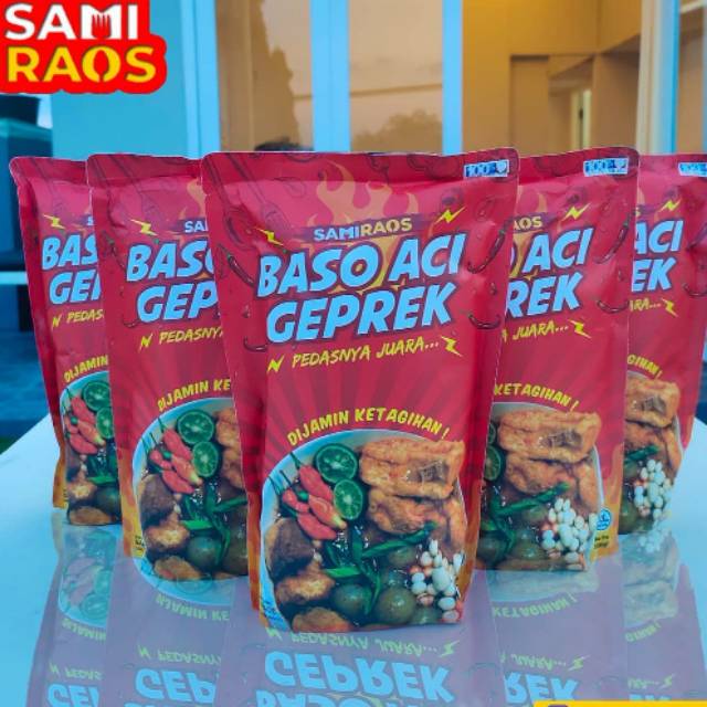 

Baso Aci Geprek samiraos / baso aci geprek instan khas garut pedesnya juara