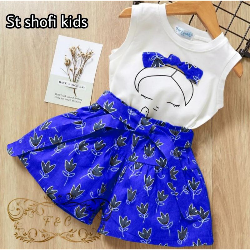 Setelan Anak Cewek / Baju Setelan Anak Usia 3-4 Tahun / Set Shofi-3