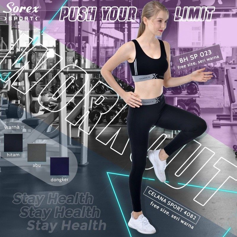 1 set setelan sport BH Sport Bra SOREX