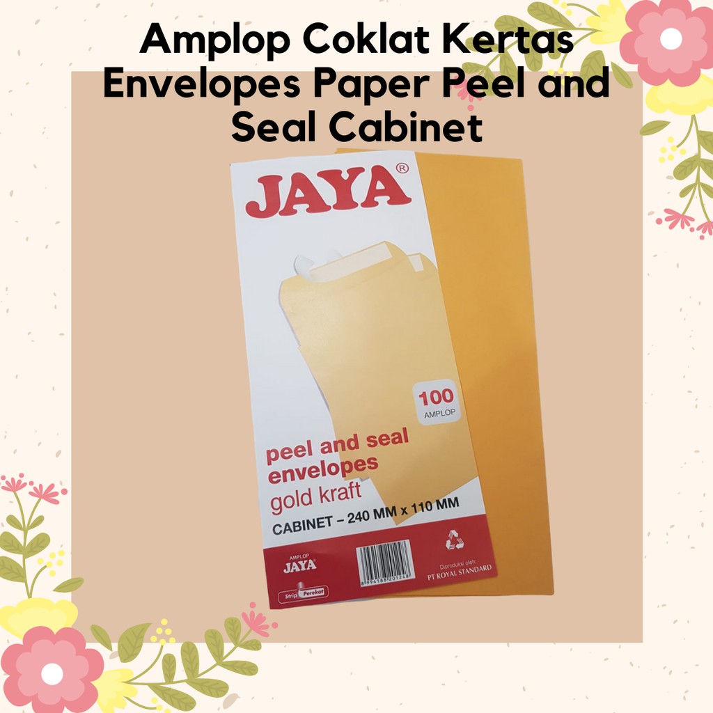 

Amplop Coklat Kertas Envelopes Paper Peel and Seal Cabinet