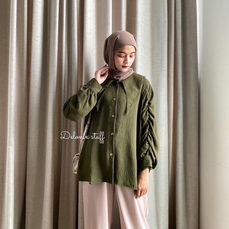 Syenaza curly crinkle shirt