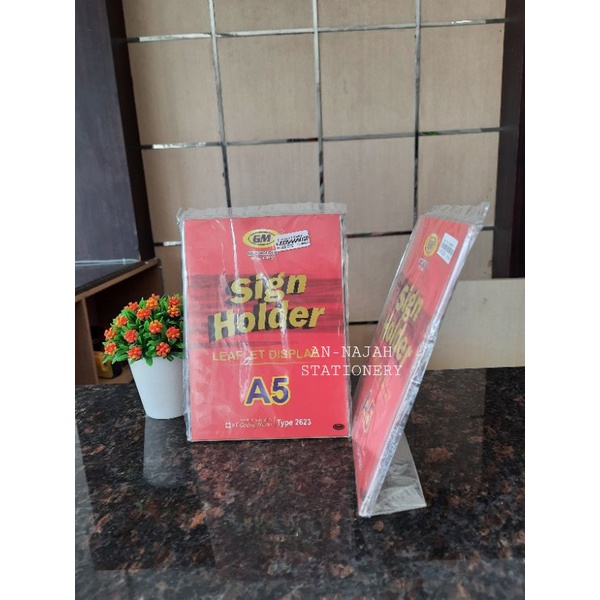 

SIGN HOLDER DISPLAY A5 GM 2623/AH233 1 MUKA