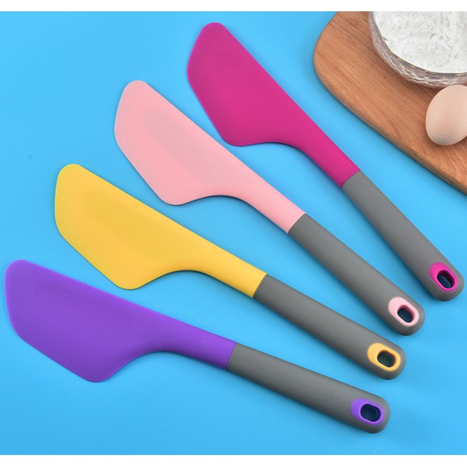 Premium Baking Scrapper Spatula Kue Krim Butter Ukuran Besar Silikon Food Grade