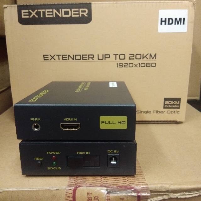 HDTV Extender over Fiber Optic (FO) - Up To 20km - Resolusi 1080p 60Hz