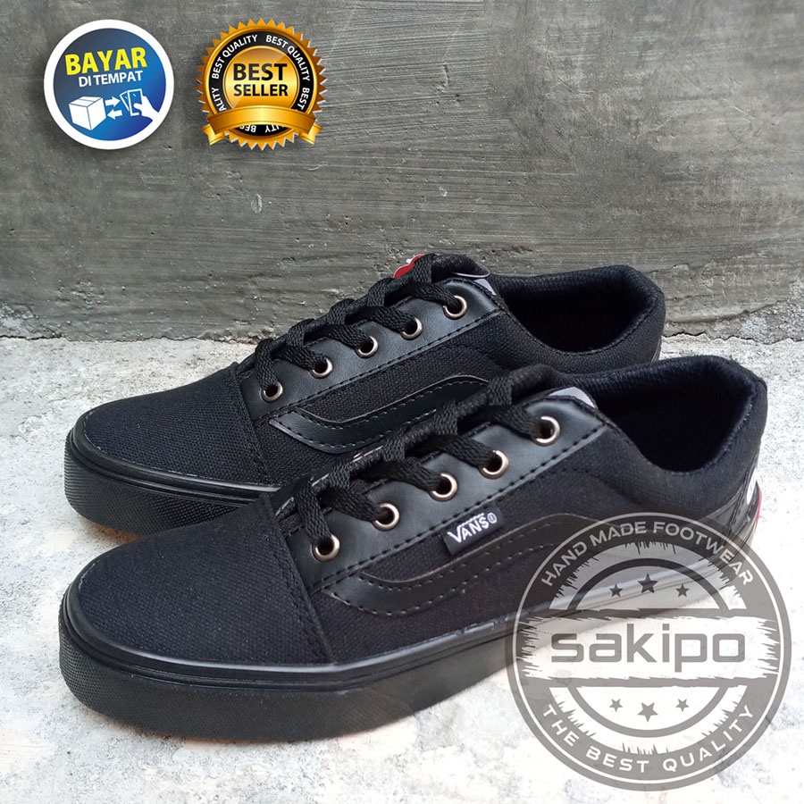 PROMO 8.8 KEMERDEKAAN SALE !! SEPATU SNEAKERS WANITA DAN PRIA REMAJA VANS OLDSKOOL VANS CACING TERMURAH TERLARIS / SEPATU SEKOLAH HITAM BERTALI / SAKIPO