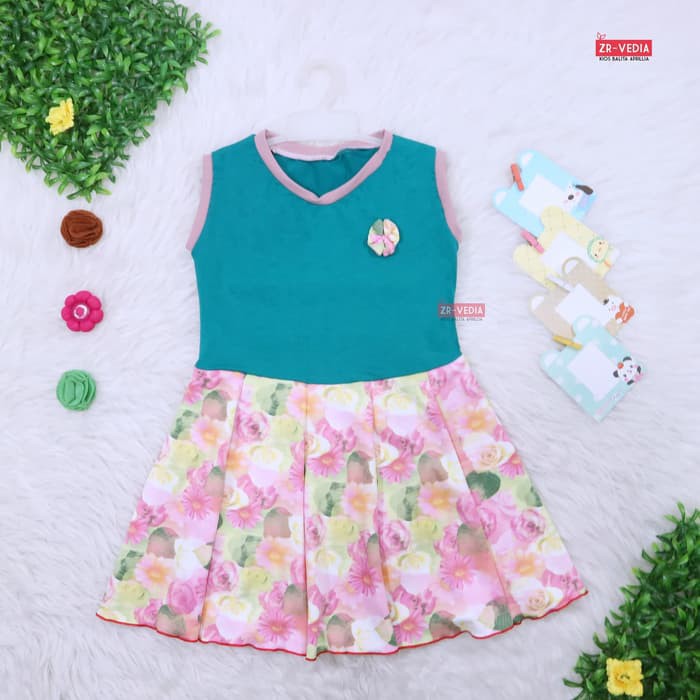 Dress Bilqis uk 5-6 Tahun / Dres Yukensi Murah Grosir Baju Anak Cewek