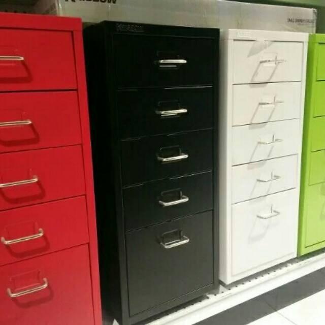 Laci | Drawer Krisbow Lemari Arsip Besi 5 Laci 41X28X69 Cm - Lemari Susun