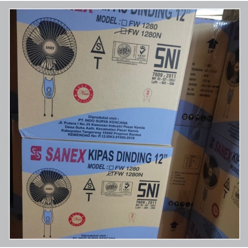 kipas angin dinding 12 inch sanex | wallfan sanex 12 inch