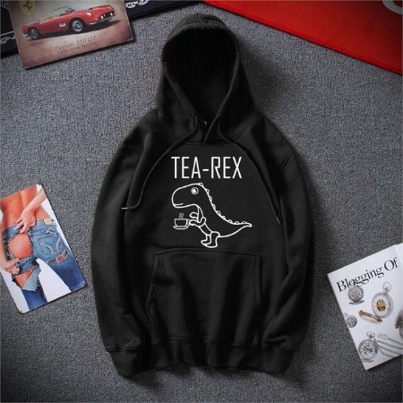 TEA REX HOODIE TEBAL / HOODIE UNISEX