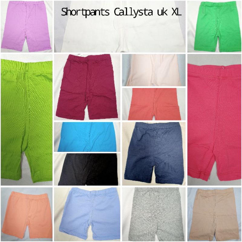 Celana Pendek / Short Pants Callysta Polos Ukuran XL, XXL, XXXL BISA PILIH WARNA