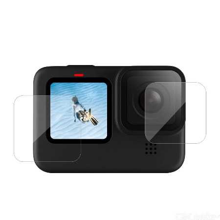 (BISA COD) FTIHSHPTelesin Lens &amp; LCD Screen Protector for GoPro Hero 9 - GP-FLM-902