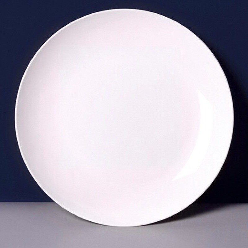 [LULU] PIRING MAKAN BPA FOOD GRADE BAHAN PLASTIK PP / FOOD PLATE-CREAM