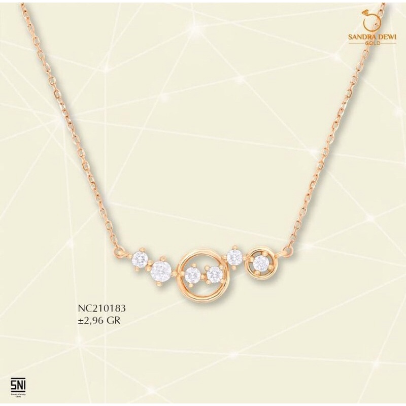 Sandra Dewi Gold Kalung Interstellar Series2-NV210183