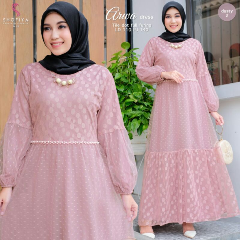 SARAH Maxi Dress Brokat Ori by Shofiya