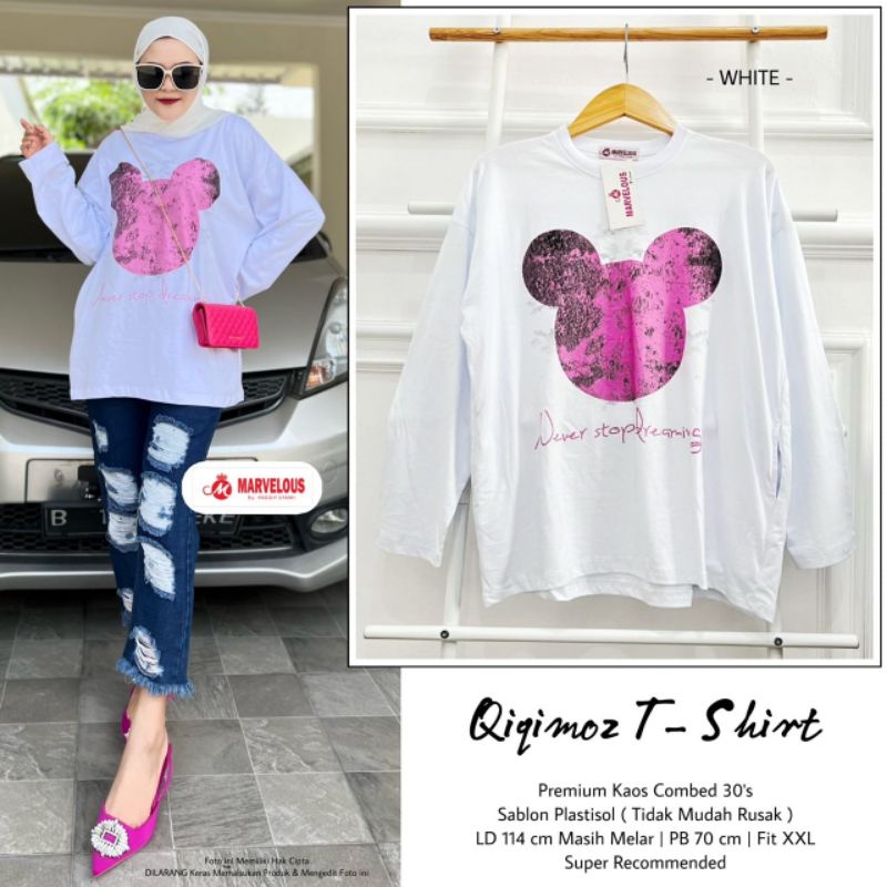 READY STOK AMAN BISA COD BAJU ATASAN BLOUSE KAOS COMBED SUPER JUMBO BIGSIZE OVERSIZE WANITA LD 114 F