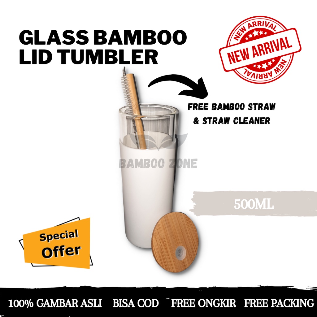 Botol Minum Kaca 500ml / Botol Minum Tumbler / Botol Air Kaca/ Tumbler Kaca / Tumbler Lucu / Gelas T